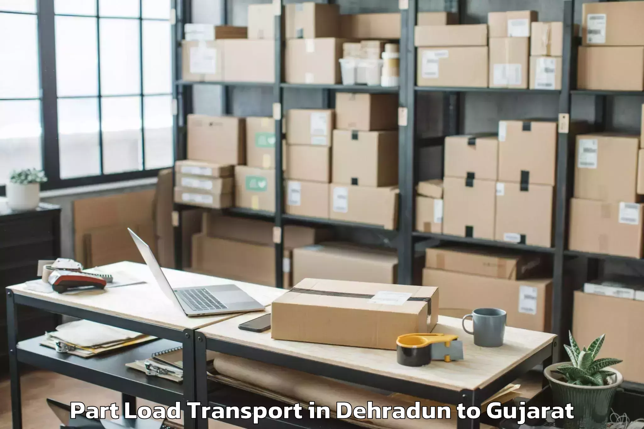 Professional Dehradun to Kanodar Part Load Transport